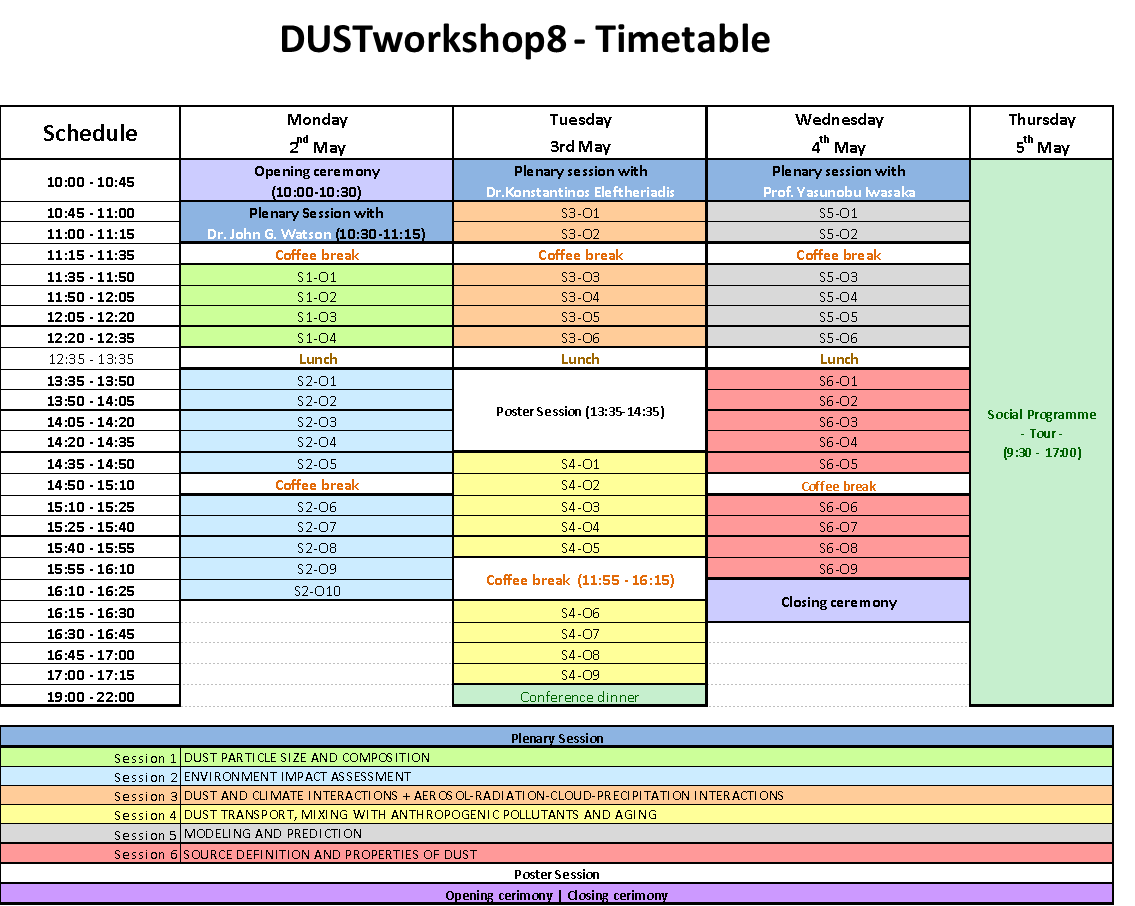 Timetable